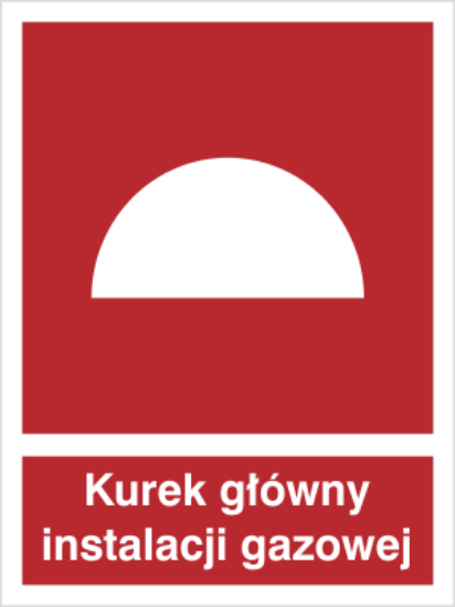 Kurek główny instalacji gazowej
