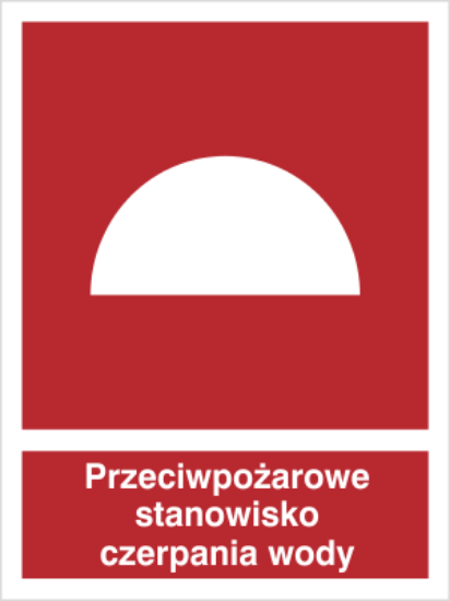 Przeciwpożarowe stanowisko czerpania wody