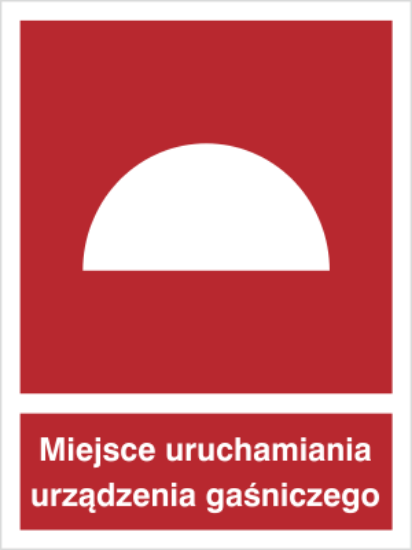 Miejsce uruchamiania urządzenia gaśniczego