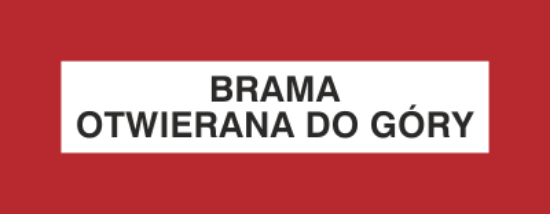 Brama otwierana do góry