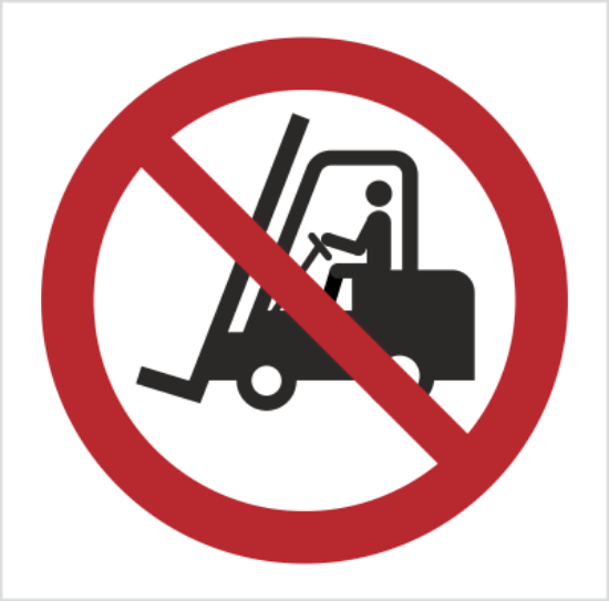 Zakaz ruchu urządzeń do transportu poziomego