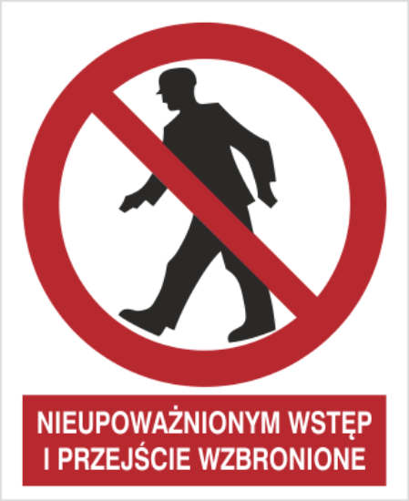 Nieupoważnionym wstęp i przejście wzbronione