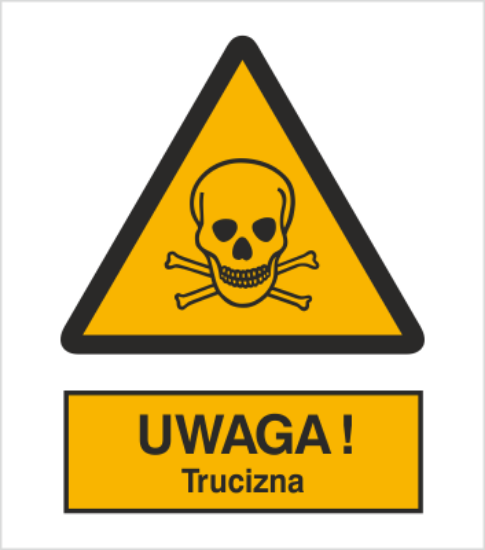 Ostrzeżenie przed niebezpieczeństwem zatrucia substancjami toksycznymi