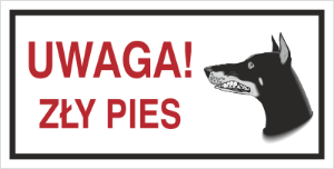 Obrazek dla kategorii Uwaga! Zły pies (813-03)