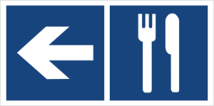 Obrazek dla kategorii Restauracja (kierunek w lewo) (865-11)