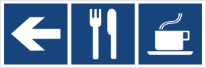 Obrazek dla kategorii Restauracja, kawiarnia (kierunek w lewo) (865-29)