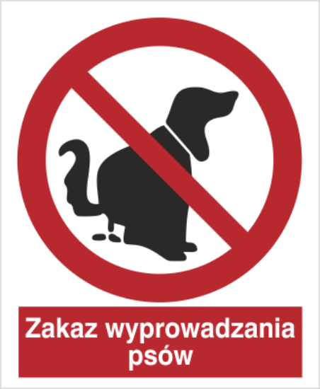 Zakaz wyprowadzania psów