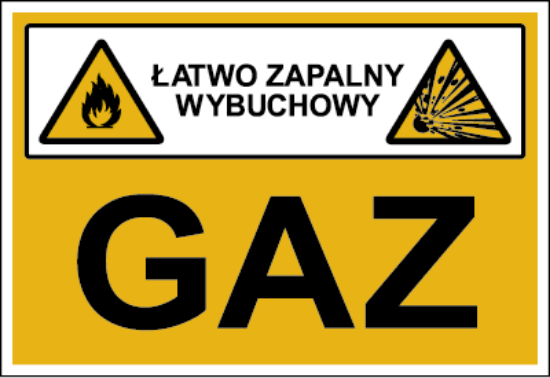 Gaz (łatwo zapalny, wybuchowy)