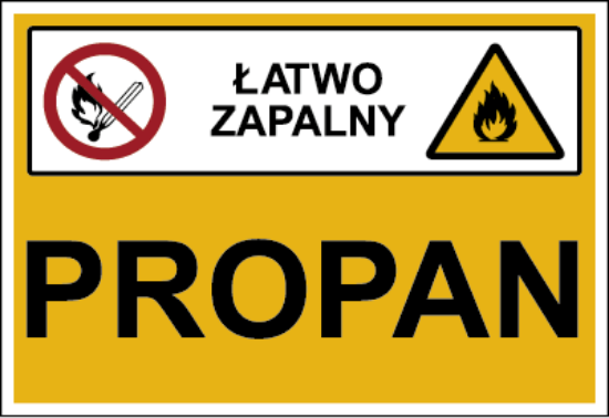 Propan (łatwo zapalny)