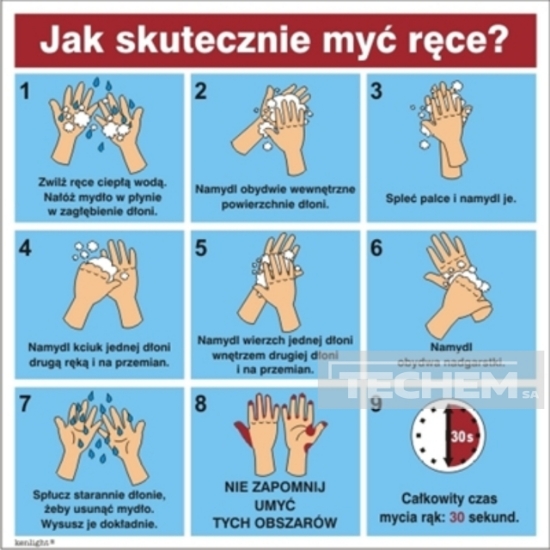 Instrukcja mycia rąk 422 E - 173