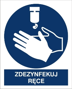 Obrazek dla kategorii Znak Zdezynfekuj Ręce (411-02)
