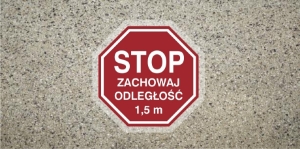 Obrazek dla kategorii Stop Zachowaj odległość 1,5 m (ANTY009)