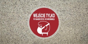 Obrazek dla kategorii Wejście tylko z maseczką ochronna (ANTY015)