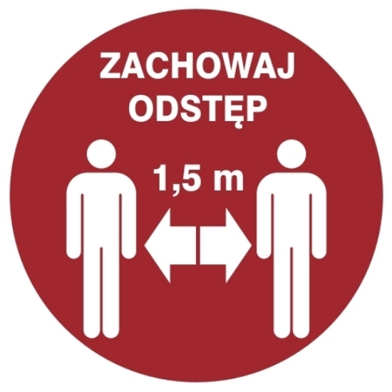 Obrazek Zachowaj odległość 1,5m