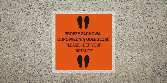 Obrazek Zachowaj odpowiednią odległość - Please Keep... (ANTY16)