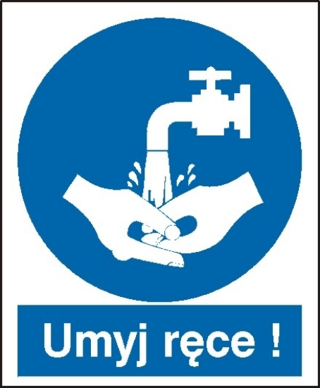 Nakaz umycia rąk