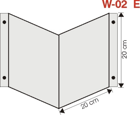 Obrazek wysięgnik wewnętrzny ścienny 20cm x 20cm