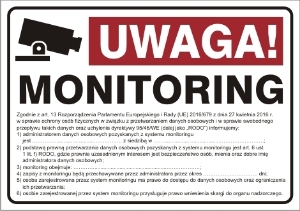 Obrazek dla kategorii Uwaga monitoring! RODO (823-182)