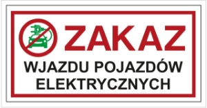 Obrazek dla kategorii Zakaz wjazdu pojazdów elektrycznych (704-14)