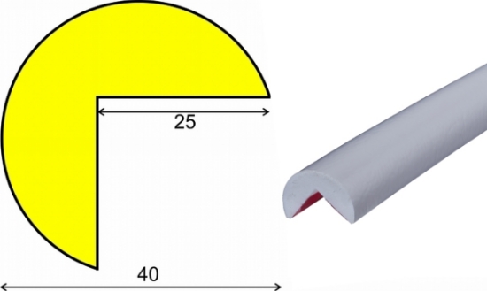 Obrazek Knuffi typ A BIAŁY 1000 mm magnetyczny