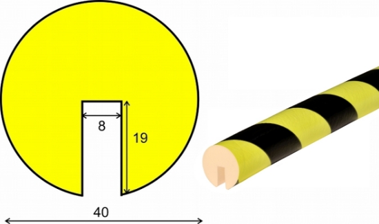 Obrazek Knuffi typ B NEON 1000 mm na wcisk