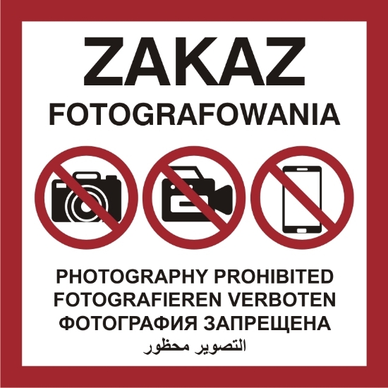 Obrazek Zakaz fotografowania (857-55)