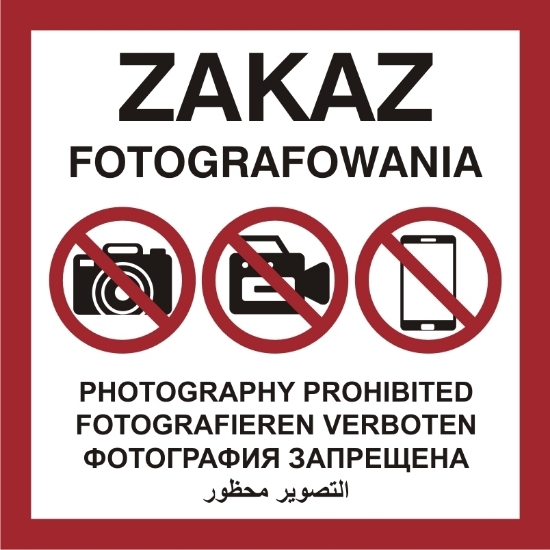 zakaz fotografowania