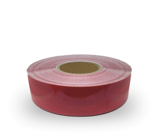 Obrazek Taśma odblaskowa konturowa czerwona 5cm x 50m