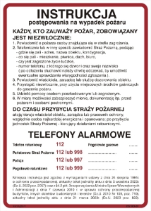 Obrazek dla kategorii 222 XO - 01 Instrukcja alarmowania (222 XO-01)