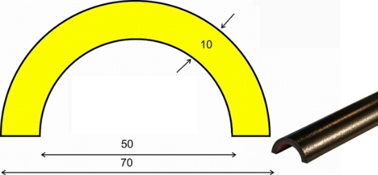 Obrazek Knuffi typ R50 1000 mm samoprzylepny