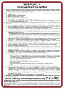 Obrazek dla kategorii 222 XO - 02 Ogólna instrukcja ppoż. (222 XO-02)