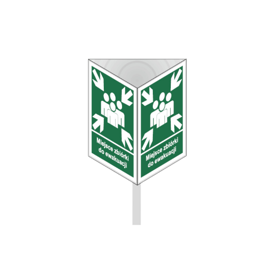 Miejsce zbiórki do ewakuacji 200x270 mm