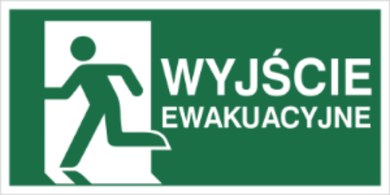 Obrazek Wyjście ewakuacyjne w lewo (E01-WE)
