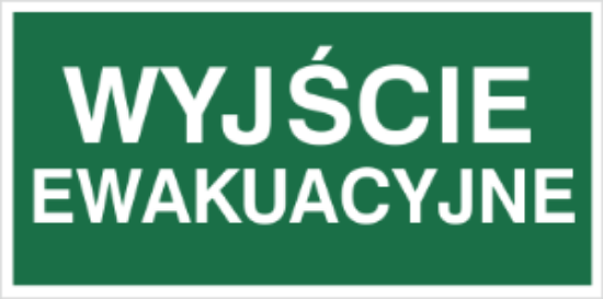 Obrazek Wyjście ewakuacyjne (104)