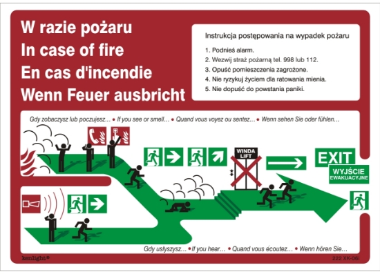 Obrazek Instrukcja piktograficzna schodami w górę w prawo (222-06i)