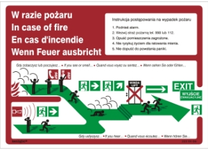 Obrazek dla kategorii Znak Instrukcja piktograficzna schodami w górę w prawo (222-06i)
