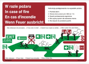 Obrazek dla kategorii Znak Instrukcja piktograficzna schodami w górę w lewo (222-60i)