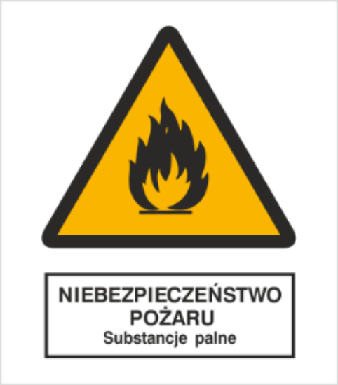 Obrazek Niebezpieczeństwo pożaru – Substancje palne (1214M-01)
