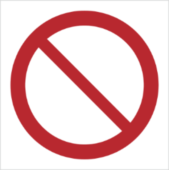 Obrazek Ogólny znak zakazu (9P01BH)