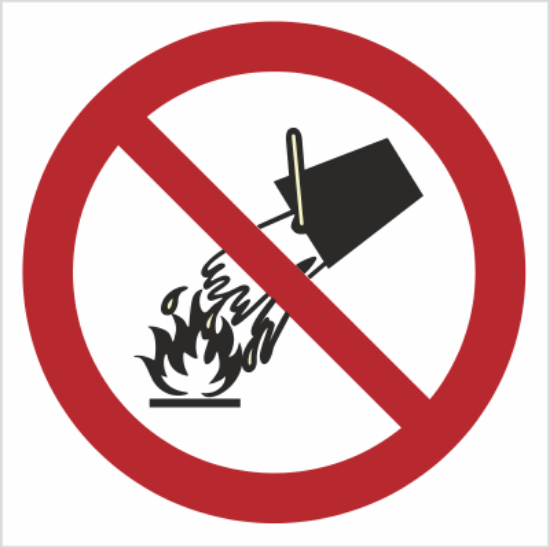 Obrazek Zakaz gaszenia wodą (5212A)