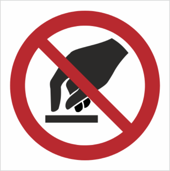 Obrazek Nie dotykać (9P10K)