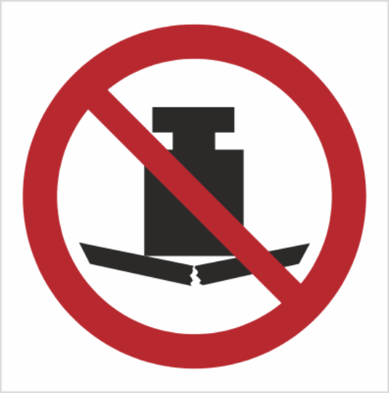 Obrazek Zakaz umieszczania ciężkich przedmiotów (9P12K)