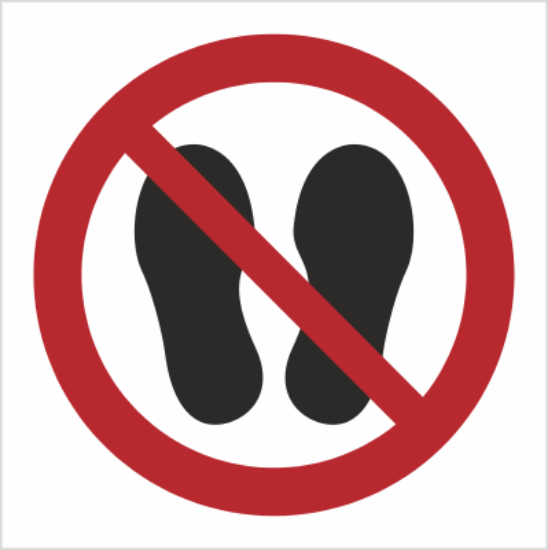 Obrazek Zakaz chodzenia i stawania (8P24K)