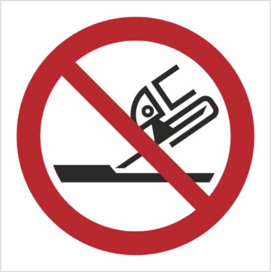 Obrazek Zakaz używania szlifierki (9P32K)