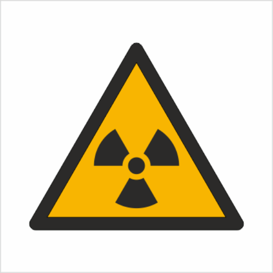 Obrazek Ostrzeżenie przed materiałem radioaktywnym lub promieniowaniem jonizującym (8W03K)