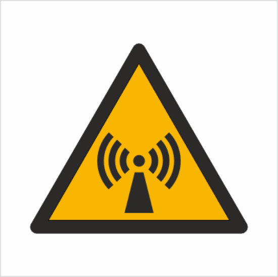 Obrazek Ostrzeżenie przed promieniowaniem niejonizującym (9W05BH)