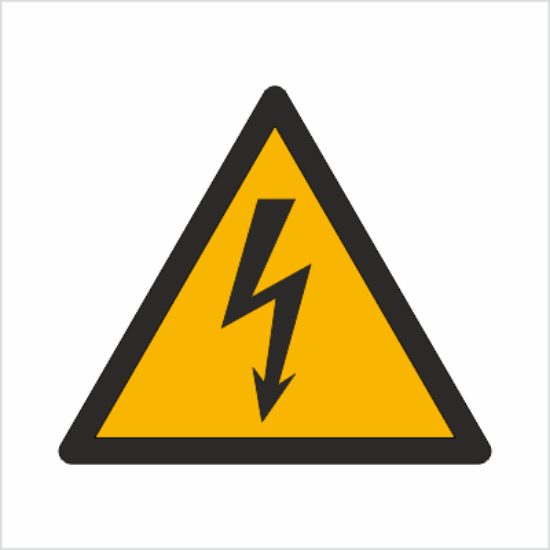 Obrazek Ostrzeżenie przed napięciem elektrycznym (9W12K)