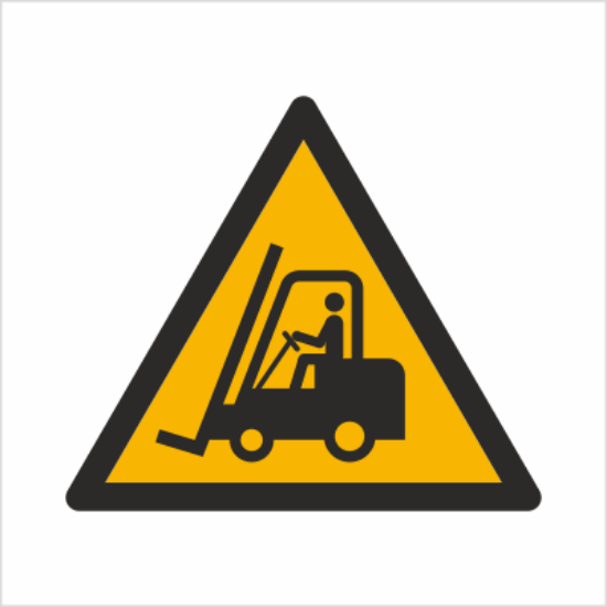 Obrazek Ostrzeżenie przed urządzeniami do transportu poziomego (9W14BH)