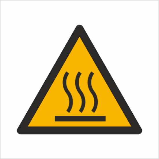 Obrazek Ostrzeżenie przed gorącą powierzchnią (8W17BH)