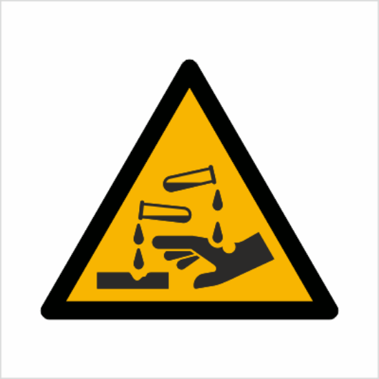 Obrazek Ostrzeżenie przed substancjami żrącymi (8W23BH)